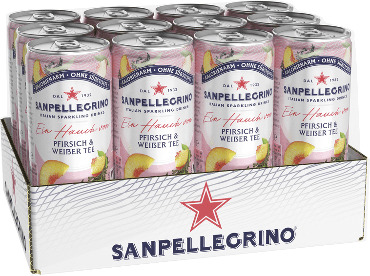 Sanpellegrino "Ein Hauch von" Pfirsich & Weißer Tee (12 x 0.33 l)
