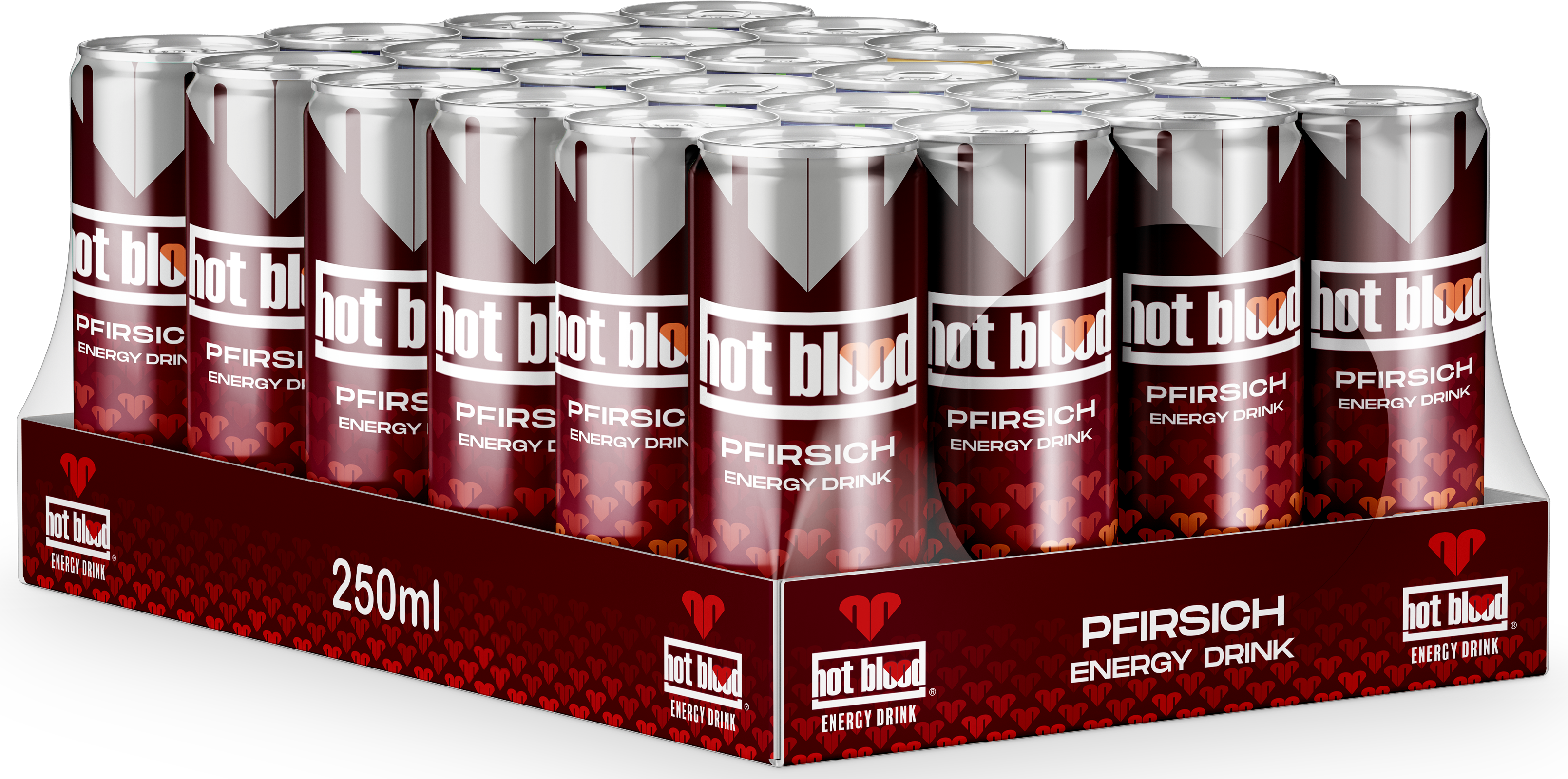 Hot Blood Energy Pfirsich (24 x 0.25 l)