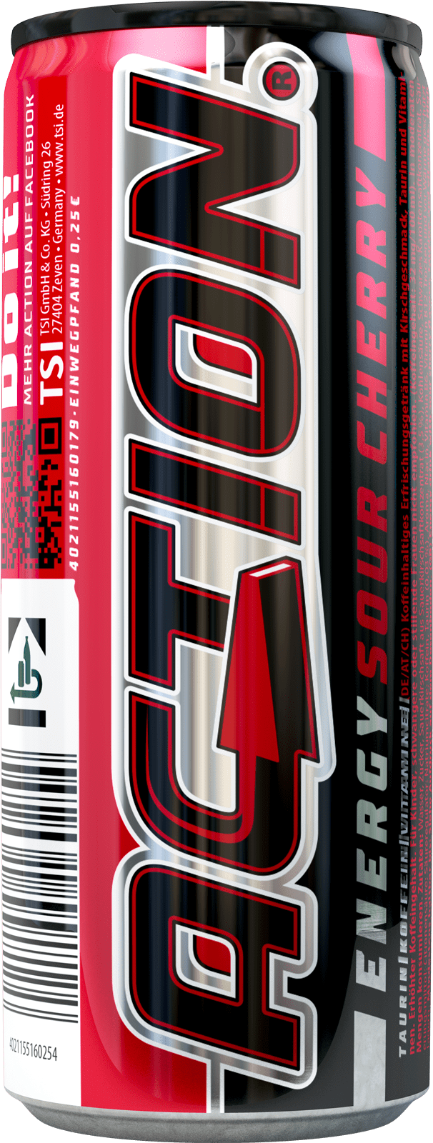 Action Energy Sour Cherry (1 x 0.25 l)