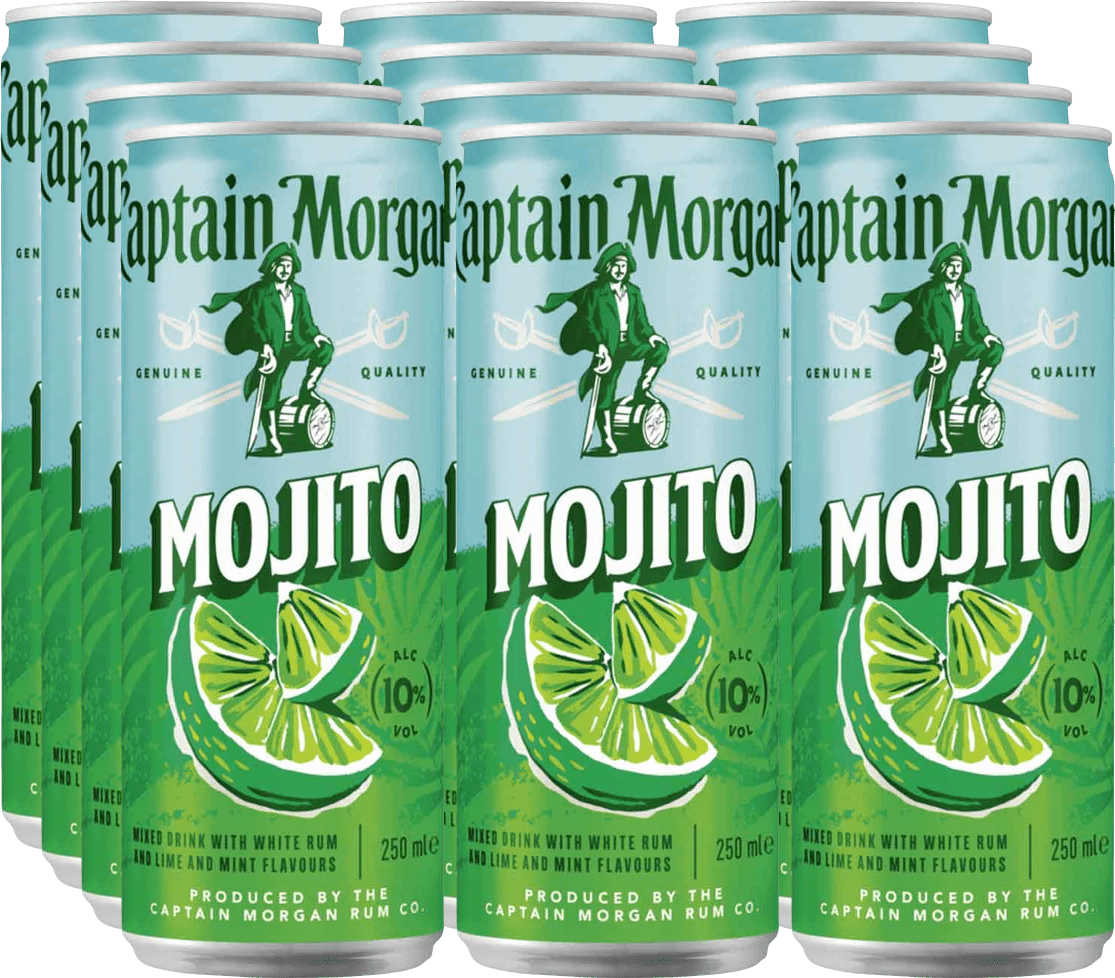 Captain Morgan White Mojito Captain Morgan White Mojito (24 x 0.25 l)