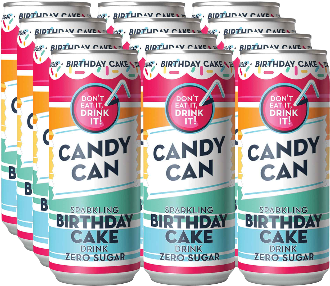 Candy Can Birthday Cake (12 x 0.33 l)