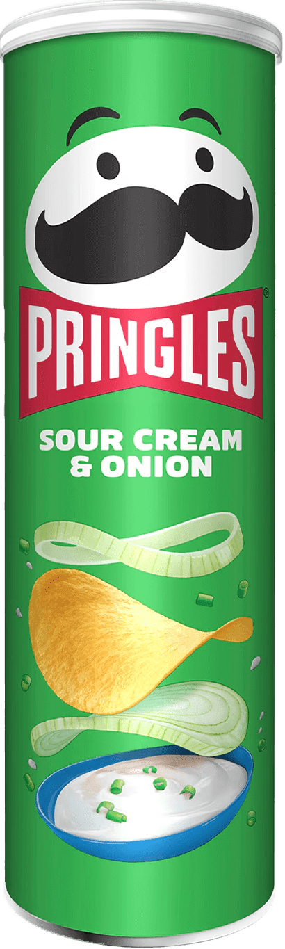 Pringles Sour Cream & Onion Chips (1 x 0.185 kg)