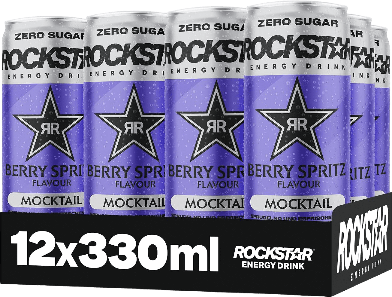 Rockstar Mocktail Berry Spritz Flavour (12 x 0.5 l)
