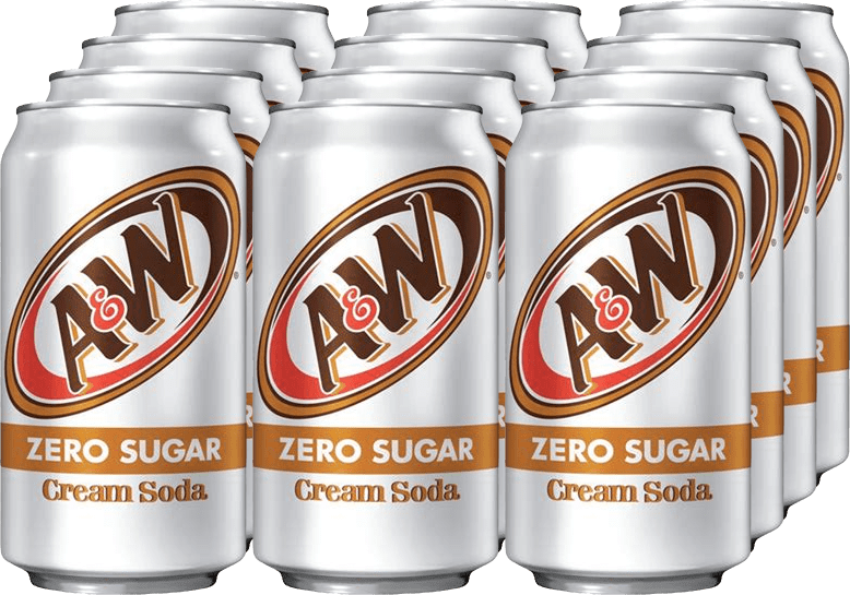 A&W Cream Soda Zero Sugar (12 x 0.355 l)