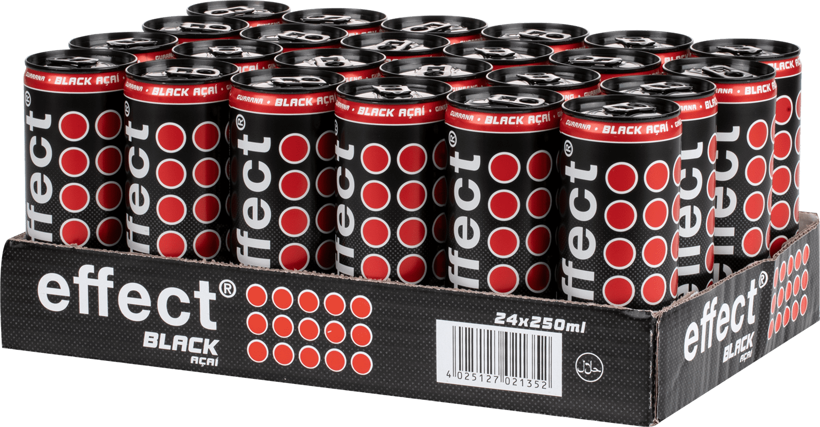 effect Flavoured Energy Black Acai (24 x 0.25 l)