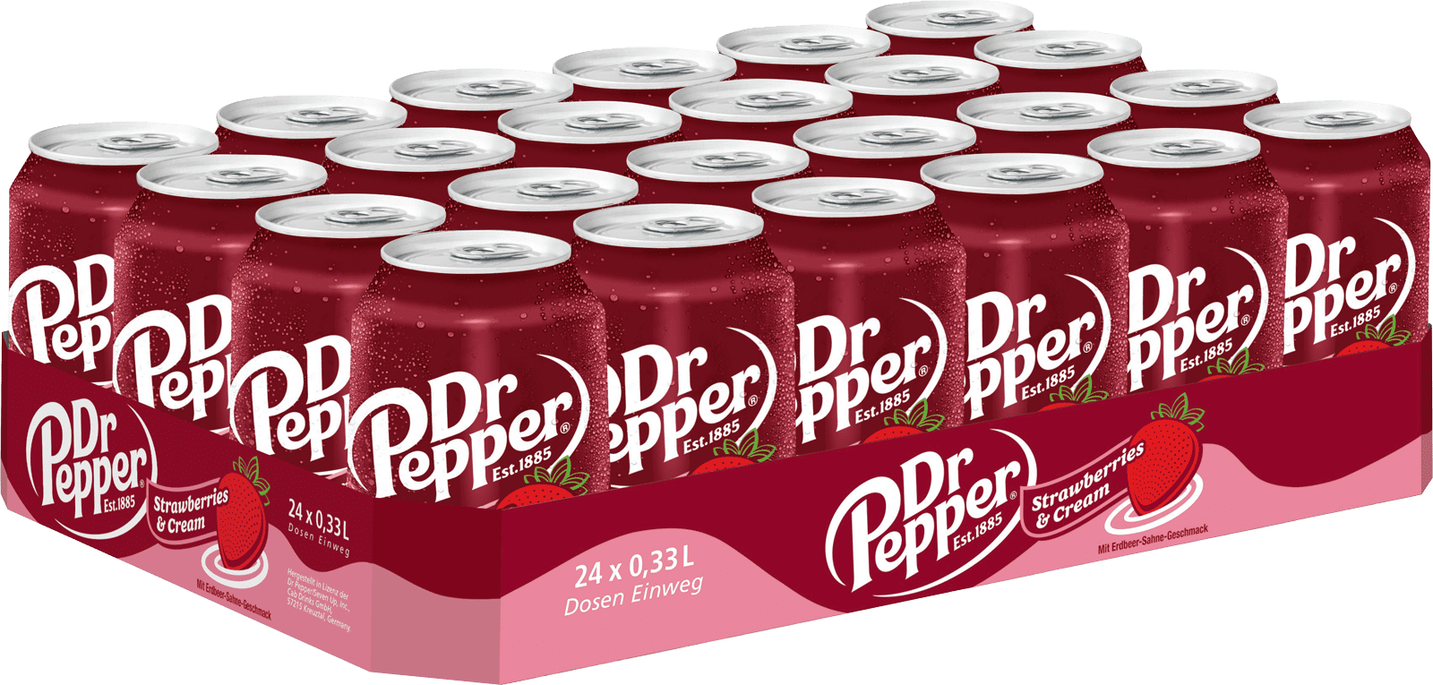 Dr. Pepper Strawberries & Cream (24 x 0.33 l)