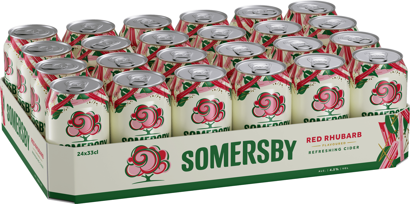 Somersby Red Rhubarb (24 x 0.33 l)