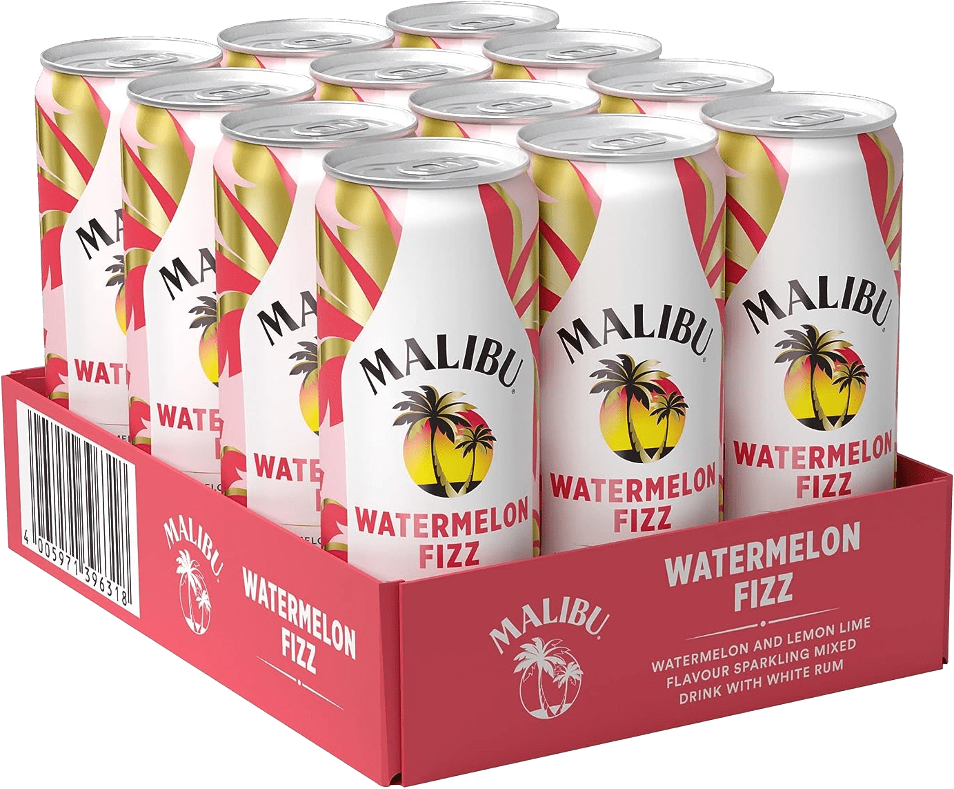 Malibu Watermelon Fizz Malibu Watermelon Fizz (12 x 0.25 l)