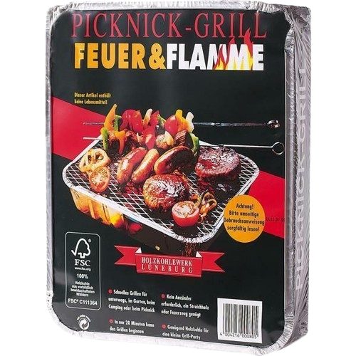 Feuer & Flamme Einweg Picknick-Grill (1 x 0.0 kg)