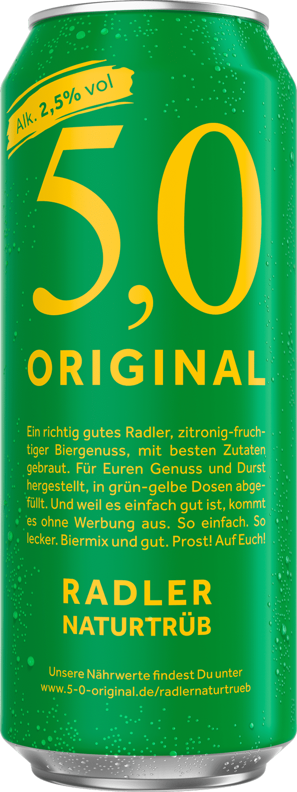 5,0 Original Radler Naturtrüb (1 x 0.5 l)