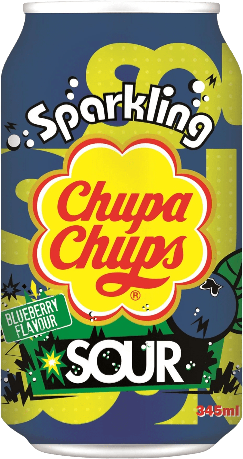 Chupa Chups Sparkling Sour Blueberry Chupa Chups Sparkling Sour Blueberry (1 x 0.345 l)