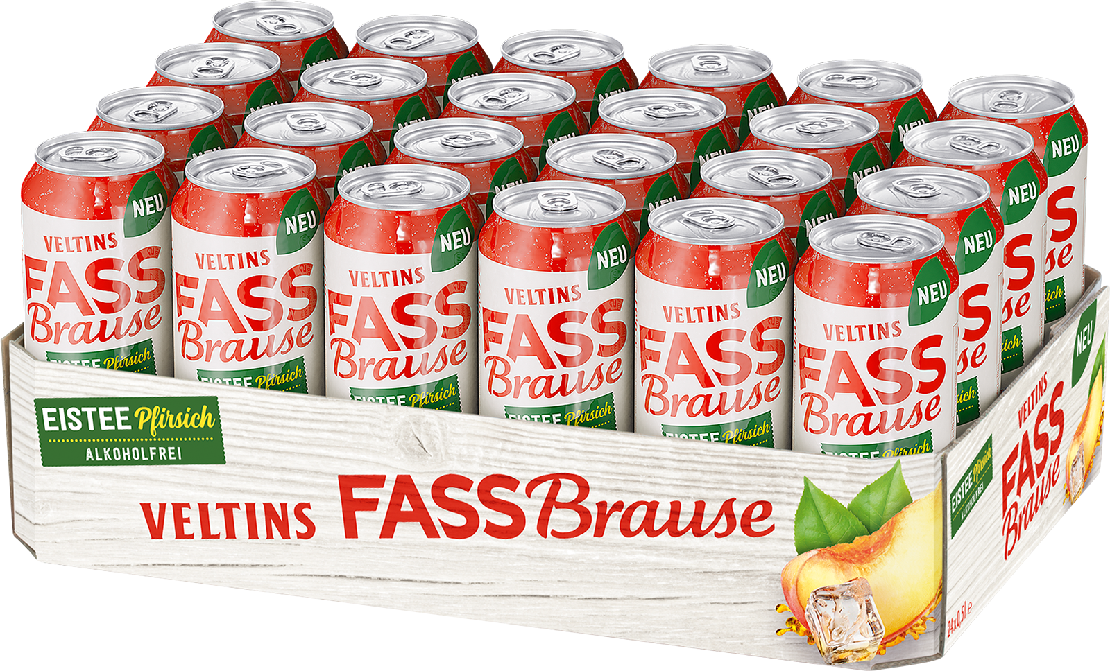 Veltins Fassbrause Eistee Pfirsich Veltins Fassbrause Eistee Pfirsich (24 x 0.5 l)