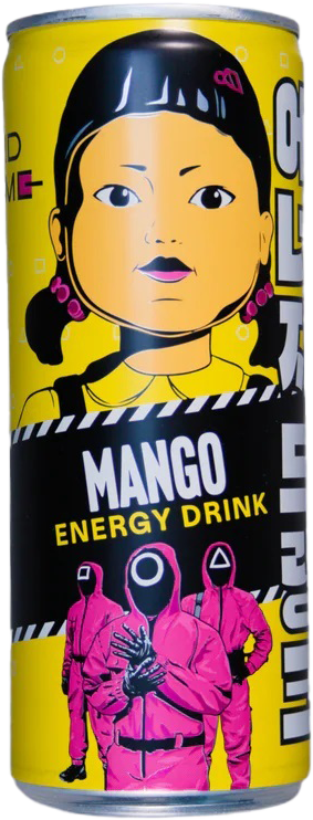 Squid Game Energydrink Mango Import Squid Game Energydrink Mango Import (1 x 0.25 l)