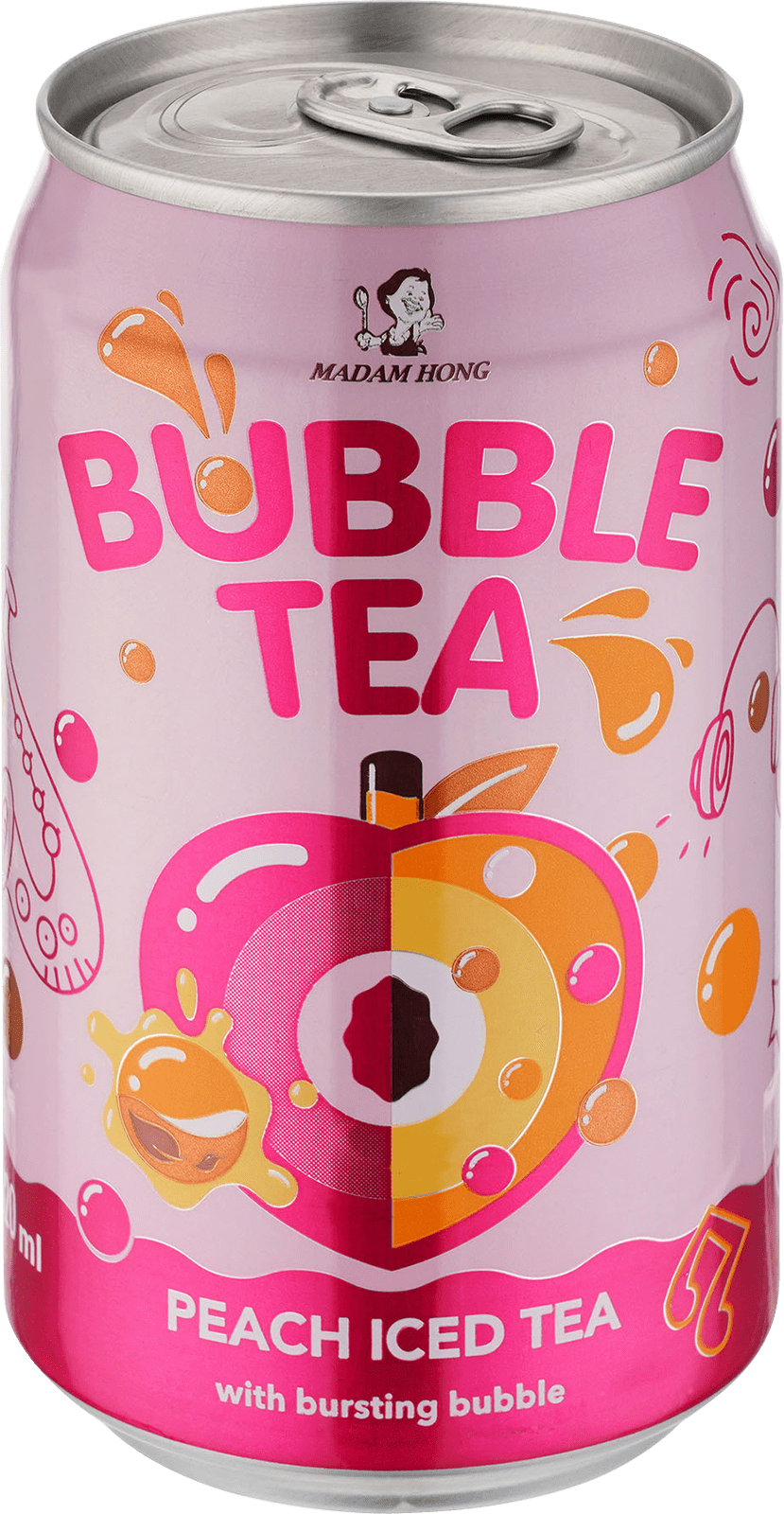 Madam Hong Bubble Tea Peach Madam Hong Bubble Tea Peach (1 x 0.32 l)