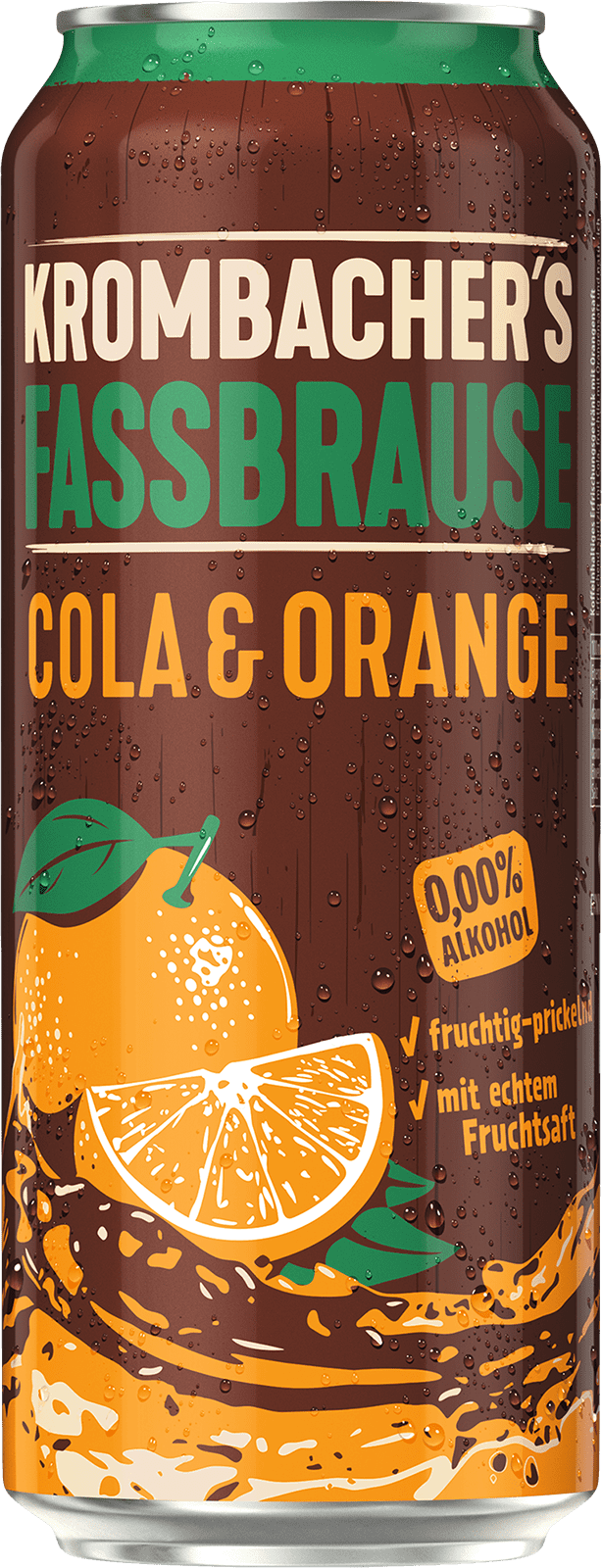 Krombacher's Fassbrause Cola & Orange (1 x 0.5 l)