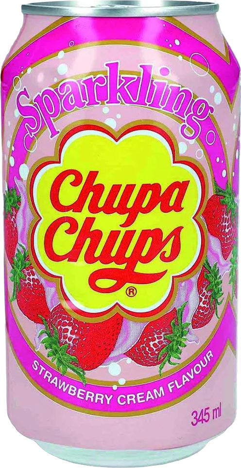 Chupa Chups Strawberry Cream Flavour (1 x 0.345 l)