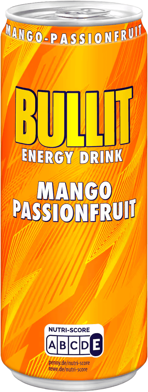 Bullit Energy Drink Mango-Passionfruit (1 x 0.33 l)