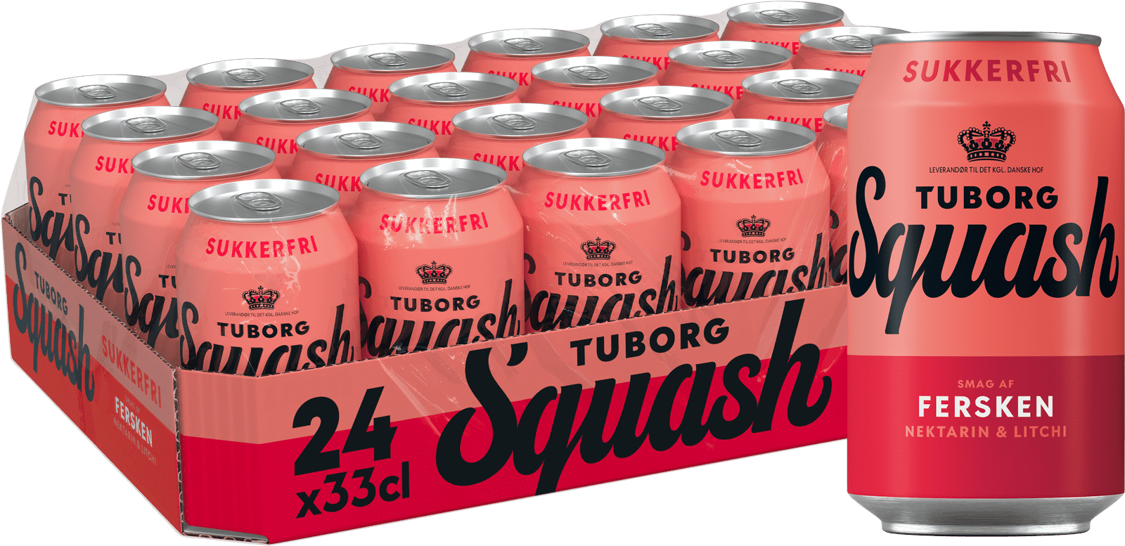 Tuborg Squash Pfirsich Zuckerfrei (24 x 0.33 l)