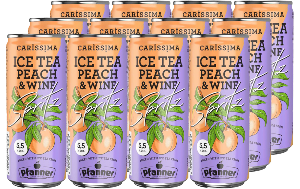 Carissima Ice Tea Peach & Wine Spritz (12 x 0.25 l)