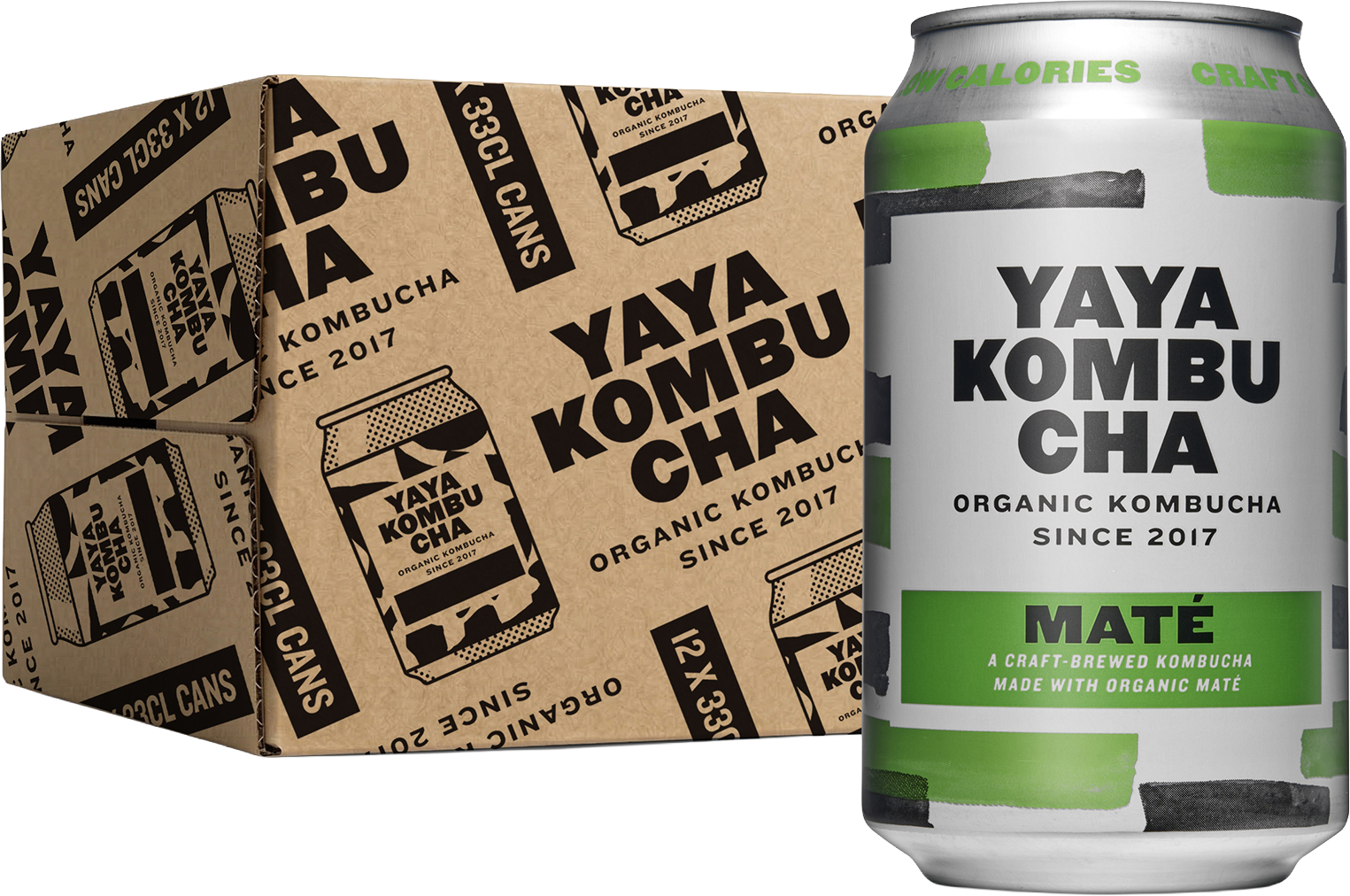 Yaya Kombucha Mate (12 x 0.33 l)