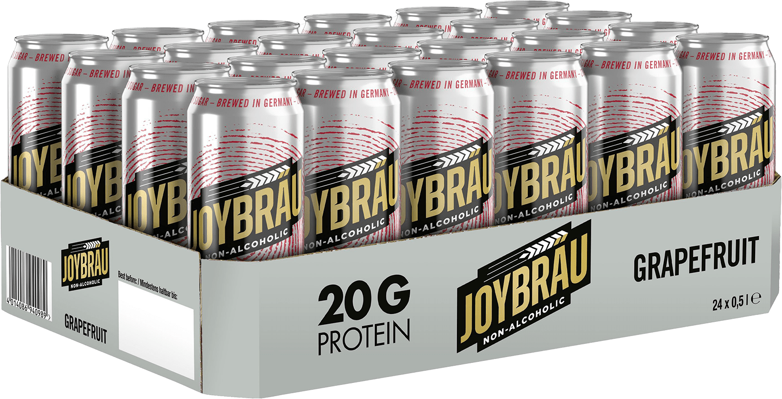 Joybräu Protein-Biermix Grapefruit alkoholfrei (24 x 0.5 l)