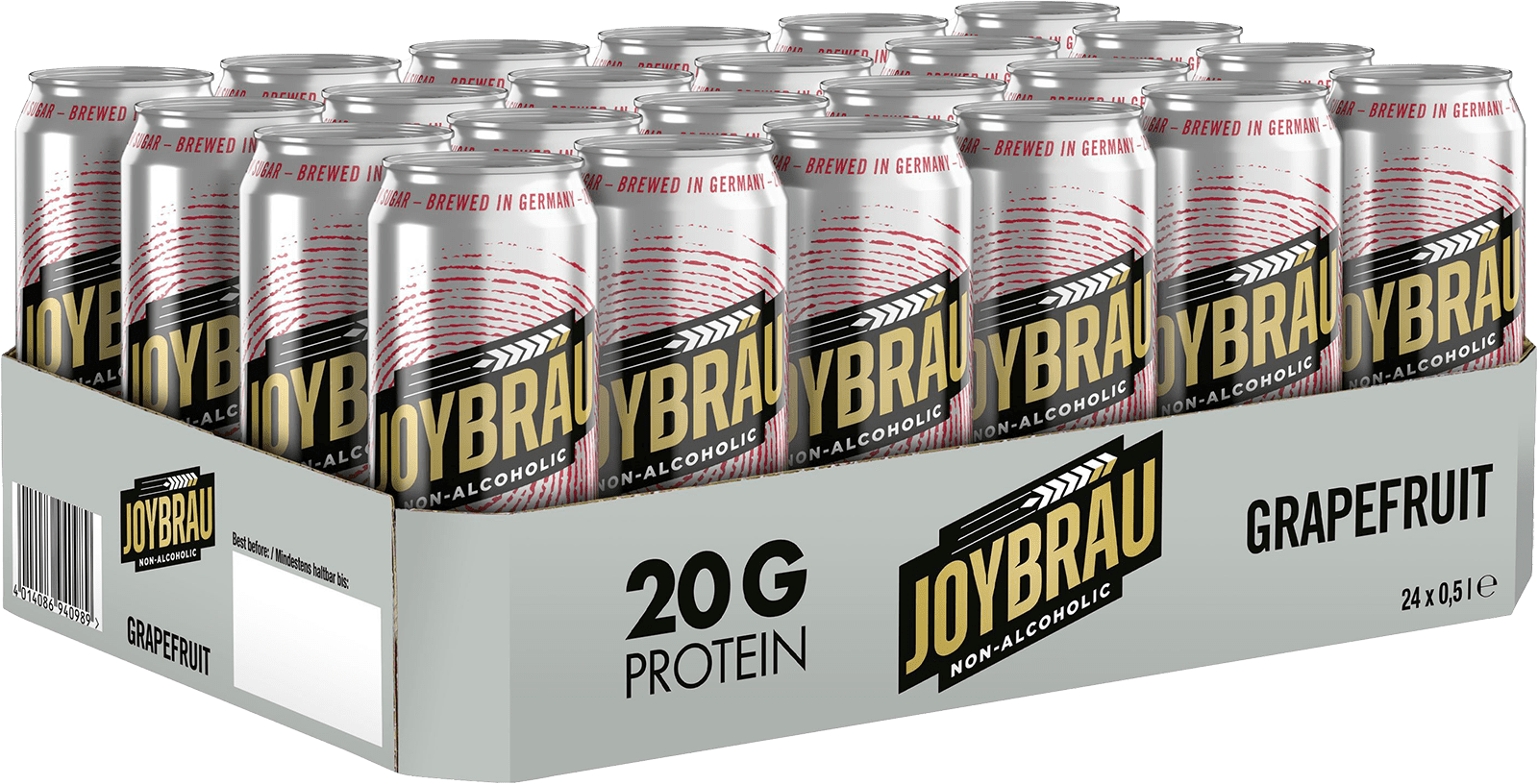 Joybräu Protein-Biermix Grapefruit alkoholfrei Joybräu Protein-Biermix Grapefruit alkoholfrei (24 x 0.5 l)