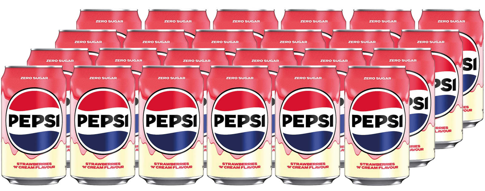 Pepsi Zero Sugar Pepsi 'n' Strawberry Import (24 x 0.33 l)