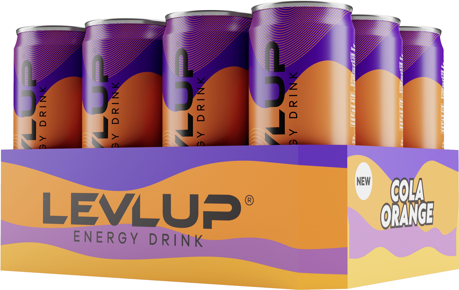 LevlUp Energy Drink Cola Orange (12 x 0.33 l)
