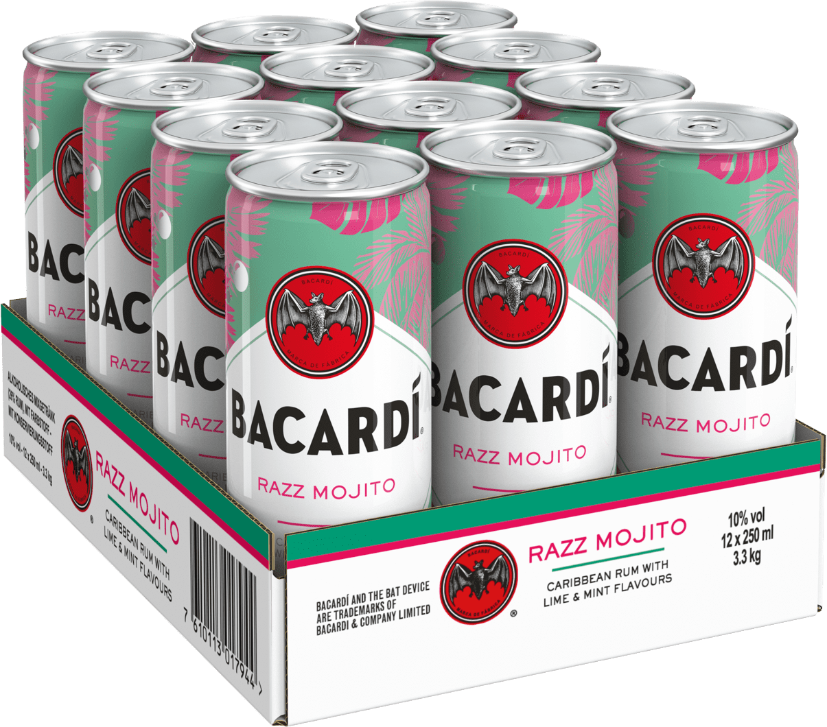 Bacardi Razz Mojito Bacardi Razz Mojito (12 x 0.25 l)