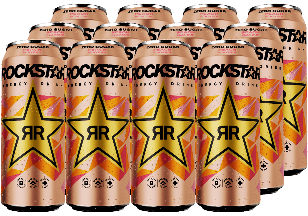 Rockstar Zero Peach (12 x 0.5 l)
