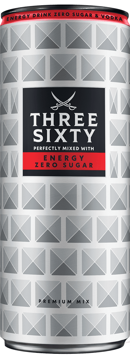 Three Sixty Vodka Energy Zero (1 x 0.33 l)