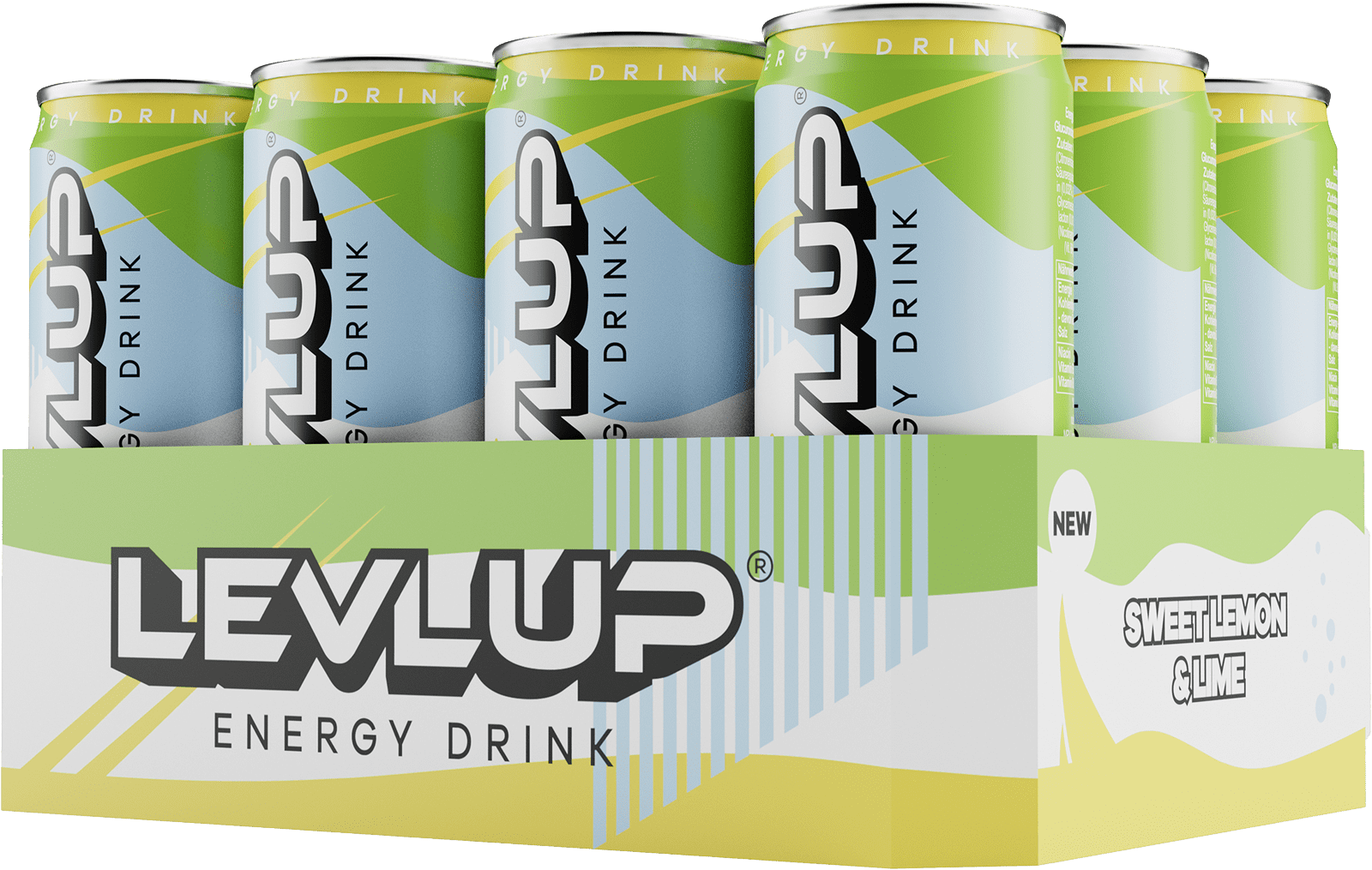 LevlUp Energy Drink Sweet Lemon & Lime (12 x 0.33 l)