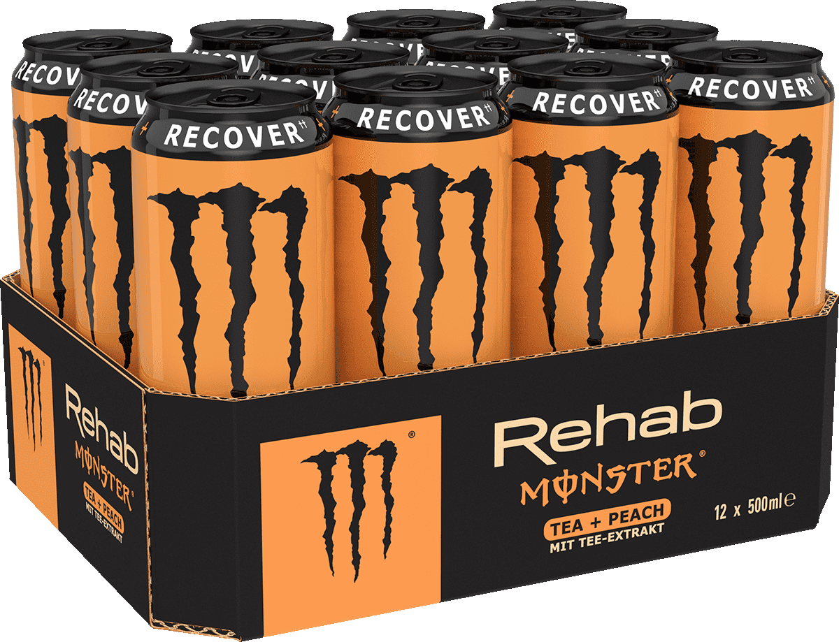 Monster Rehab Peach Iced Tea (12 x 0.5 l)