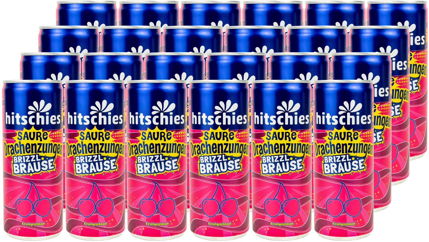 Hitschies Saure Drachenzungen Brizzl Brause Kirsche (24 x 0.25 l)