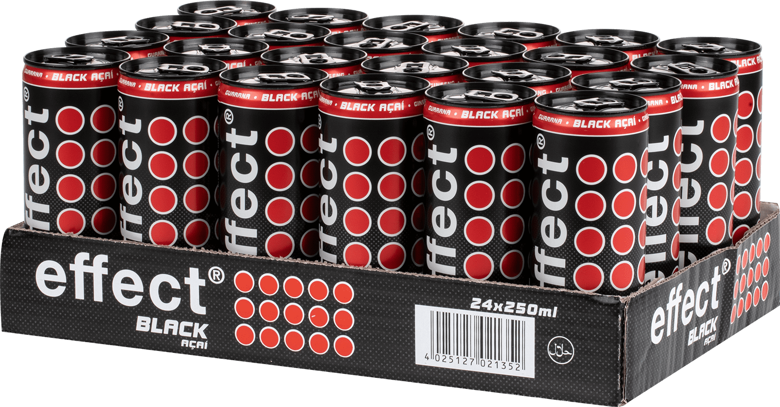 effect Flavoured Energy Black Acai (24 x 0.33 l)