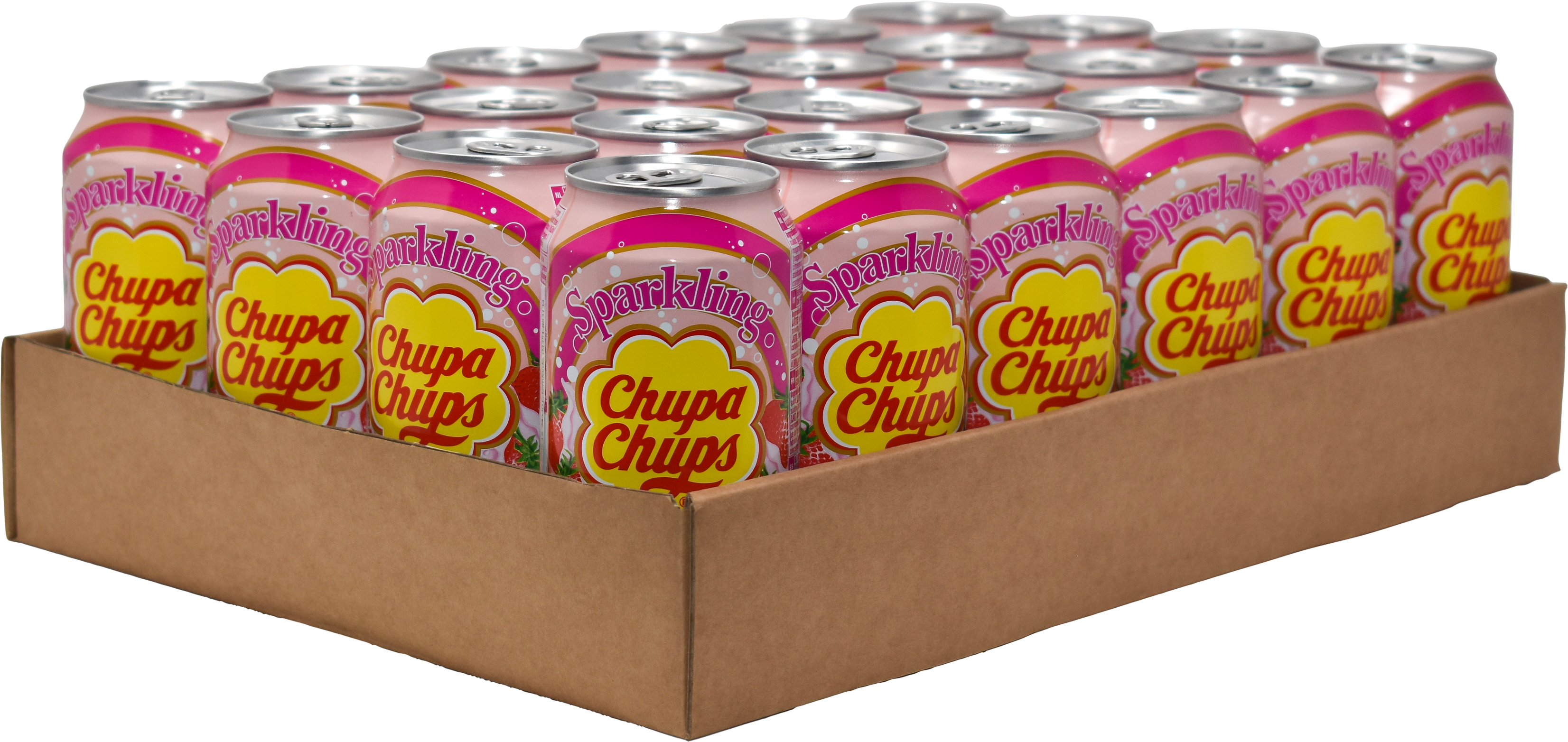 Chupa Chups Strawberry Cream Flavour (24 x 0.345 l)