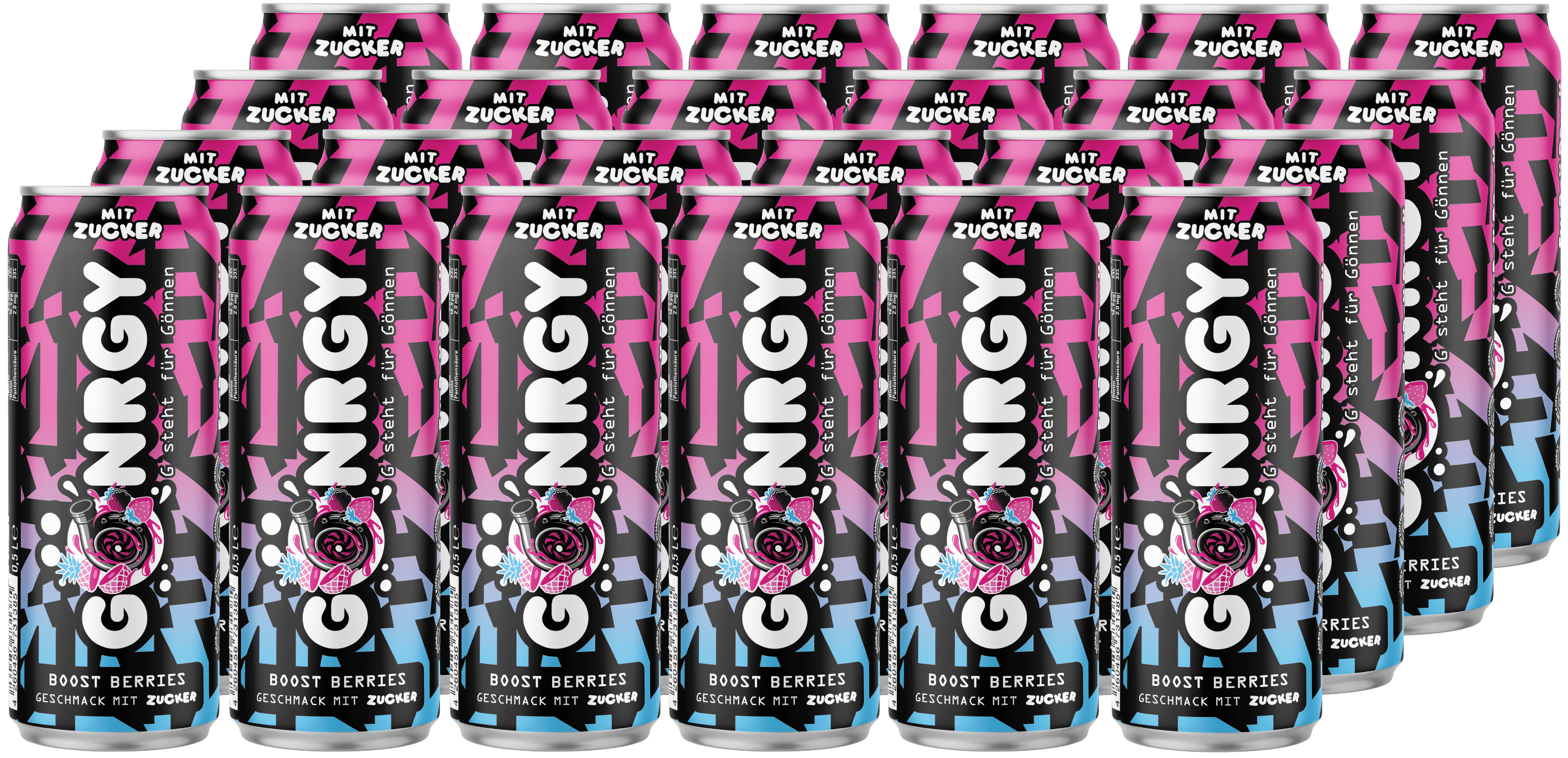 Gönrgy Boost Berries mit Zucker Limited Edition #6 (24 x 0.5 l)