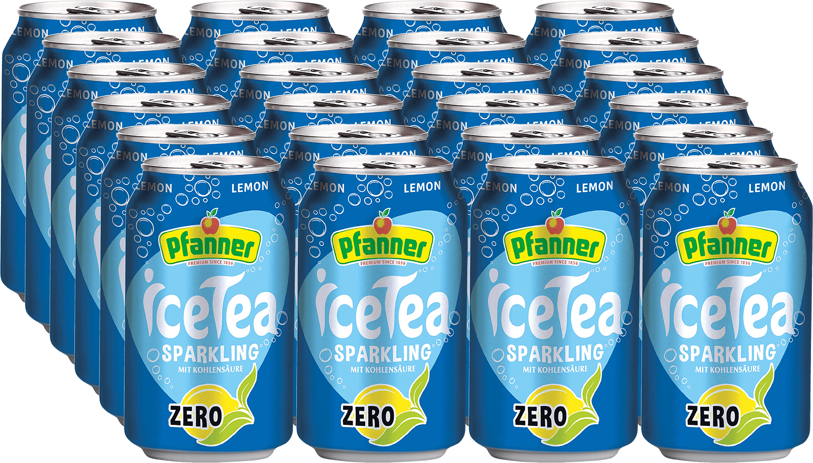 Pfanner Eistee Lemon Zero Sparkling (24 x 0.33 l)