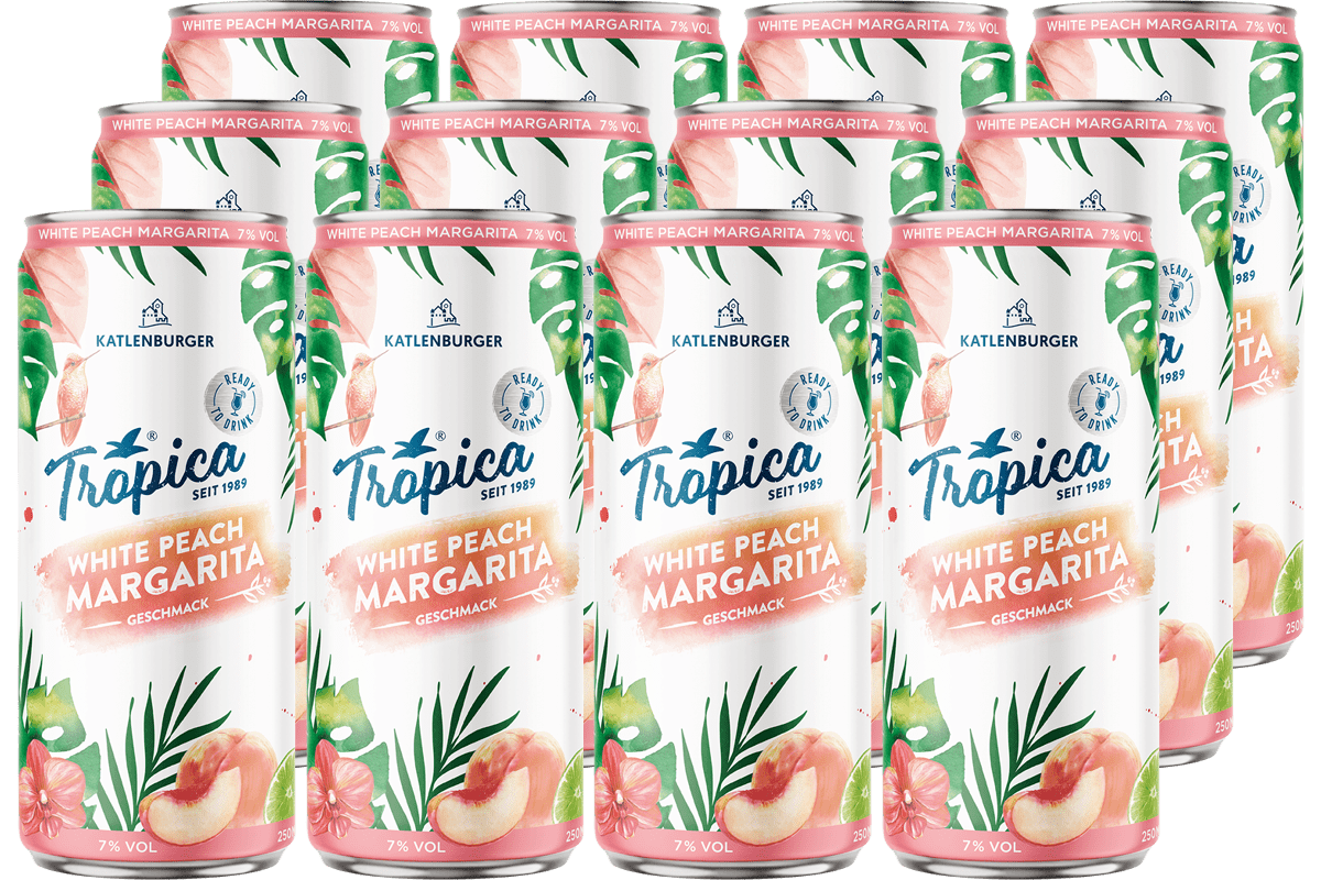 Tropica White Peach Margarita (12 x 0.25 l)