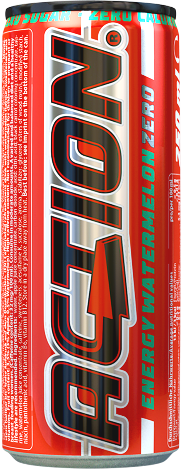 Action Energy Watermelon Zero (1 x 0.25 l)