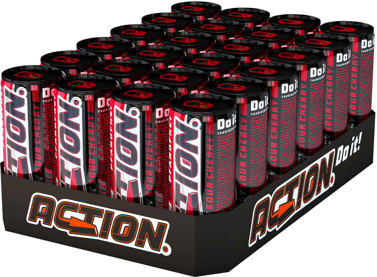 Action Energy Sour Cherry (24 x 0.25 l)