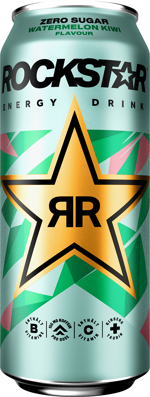 Rockstar Energy Drink Zero sugar Watermelon Kiwi Flavour (1 x 0.5 l)