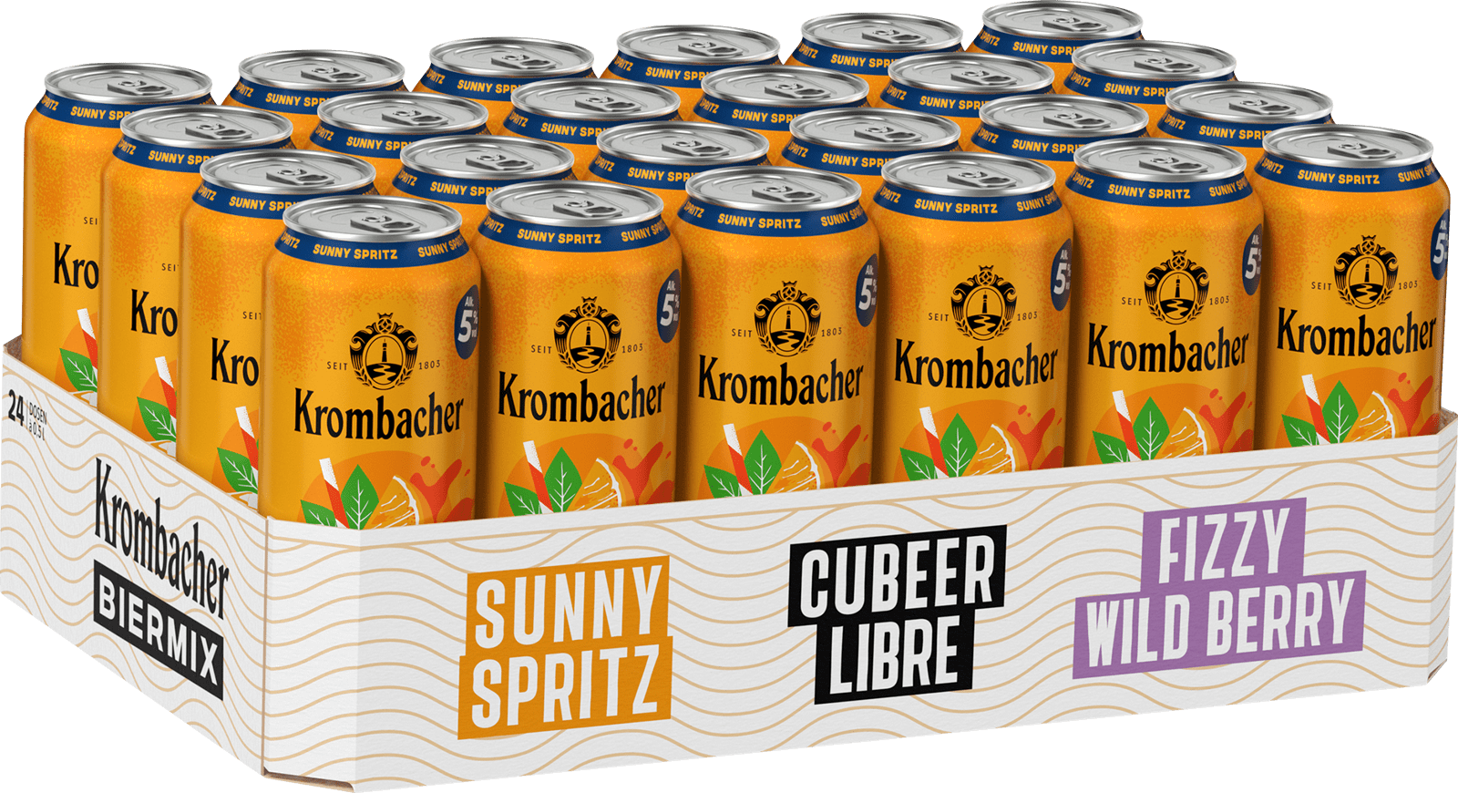 Krombacher Sunny Spritz Biermix (24 x 0.5 l)