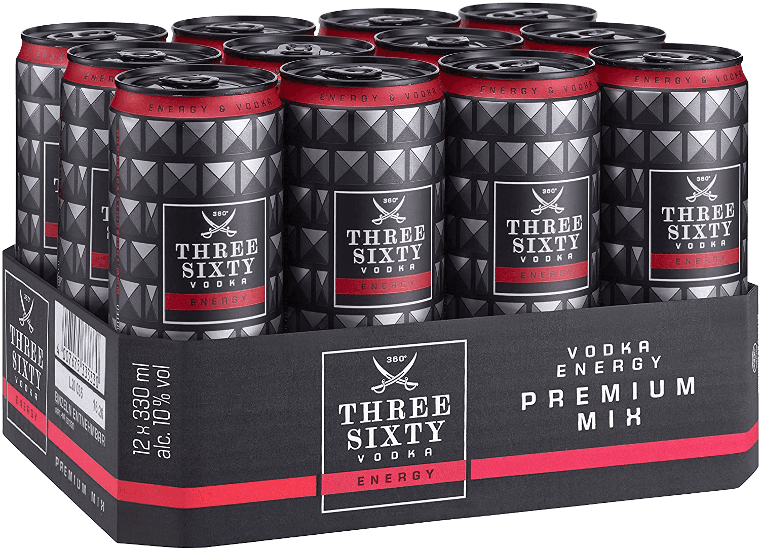 Three Sixty Vodka Energy Three Sixty Vodka Energy (12 x 0.33 l)