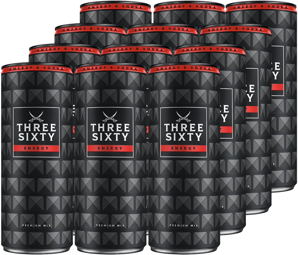 Three Sixty Vodka Energy (12 x 0.33 l)
