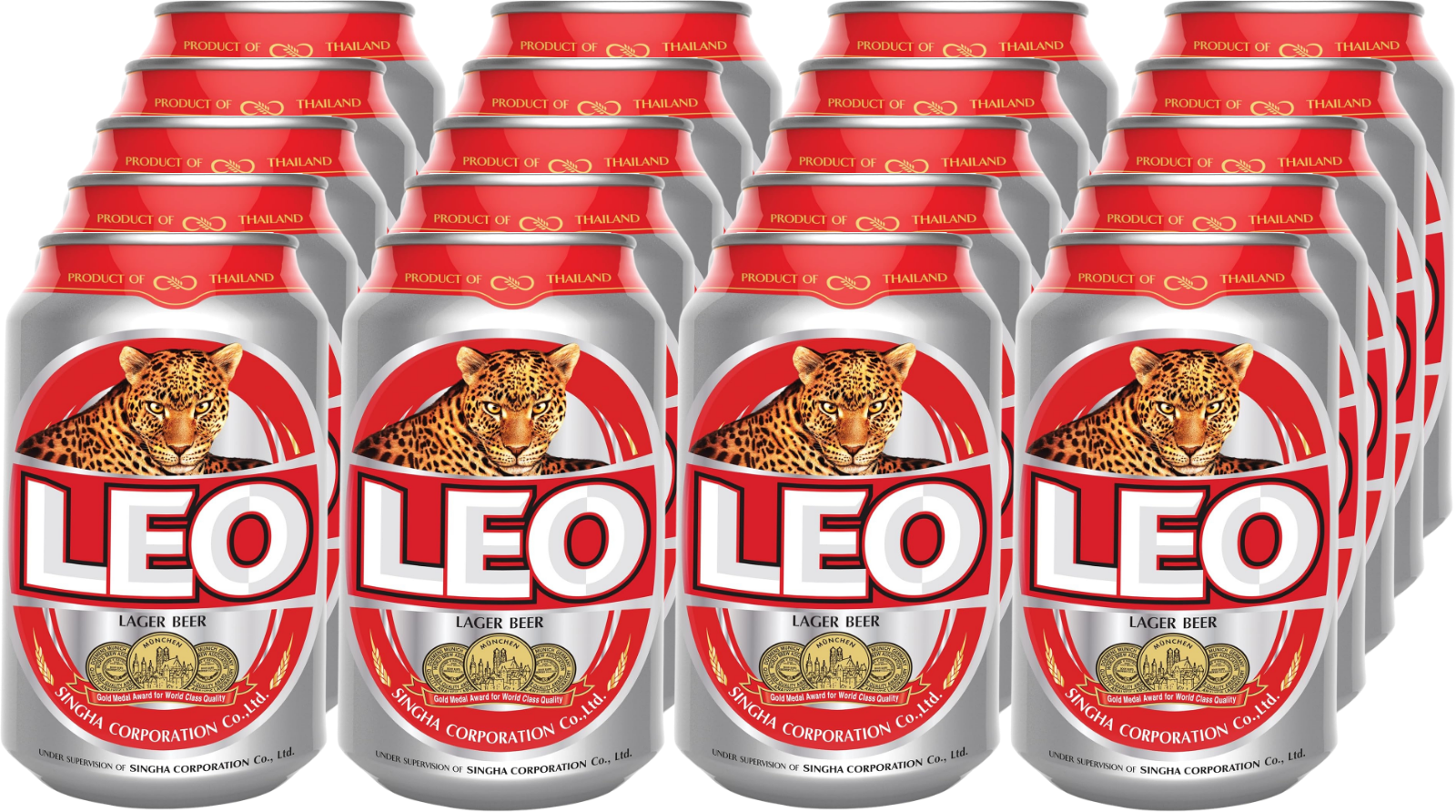 Leo Lager Beer (24 x 0.33 l)