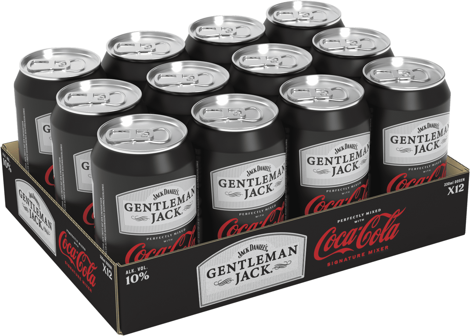 Jack Daniel's Gentleman Jack & Coca-Cola (12 x 0.33 l)