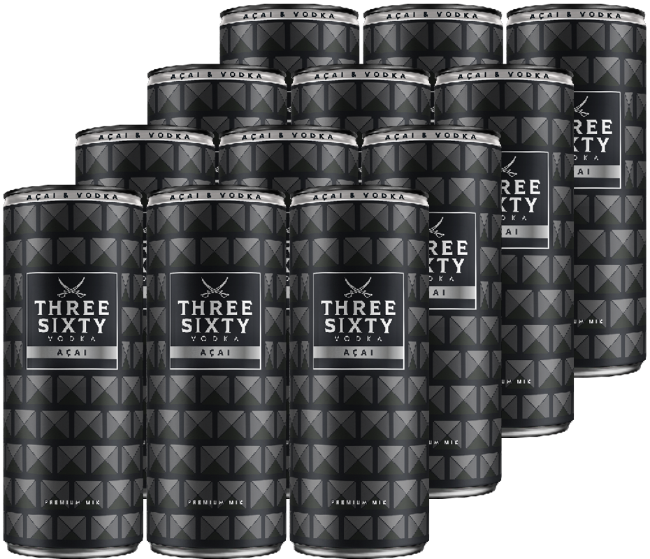Three Sixty Vodka Acai (12 x 0.33 l)