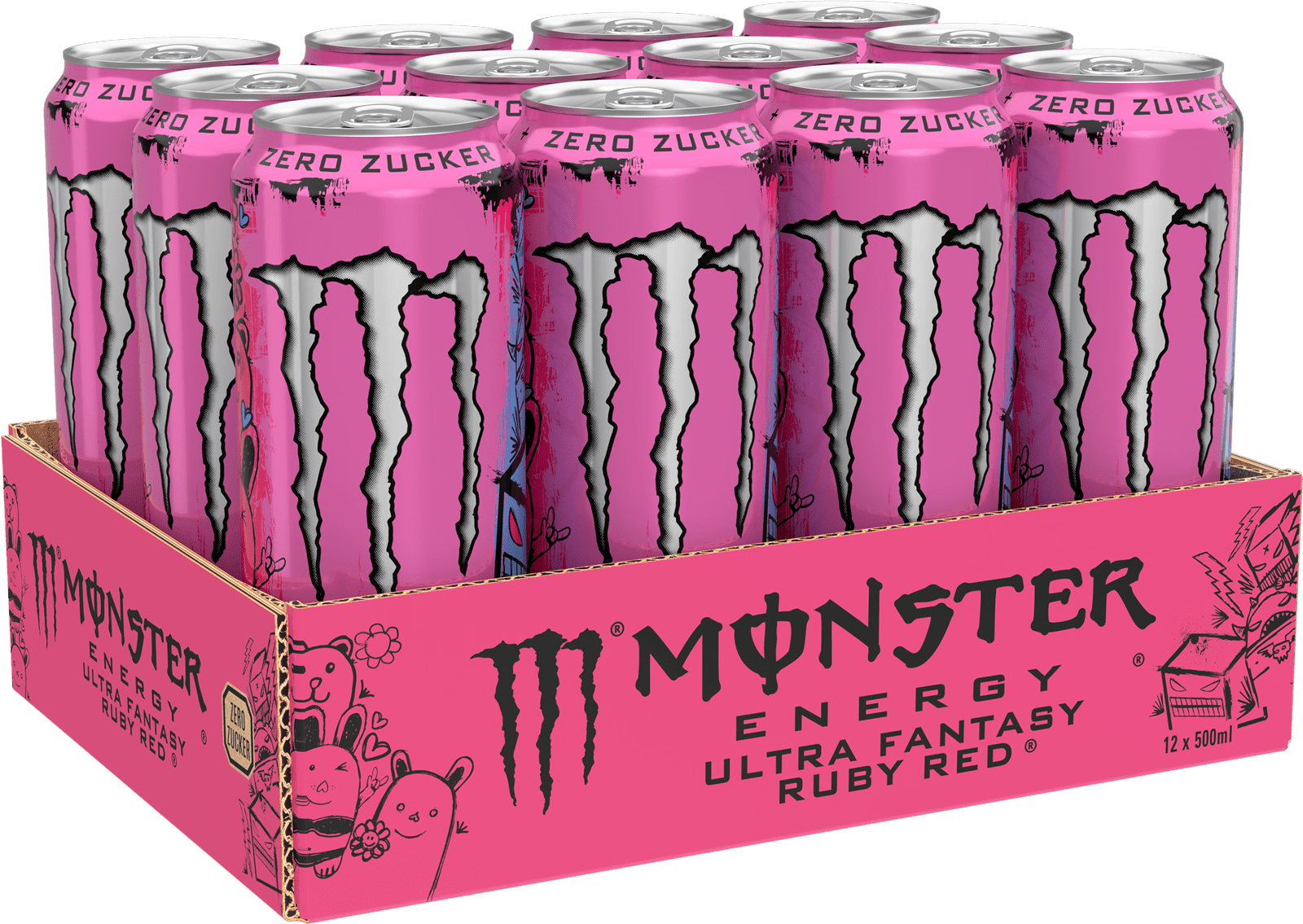 Monster Ultra Fantasy Ruby Red (12 x 0.5 l)