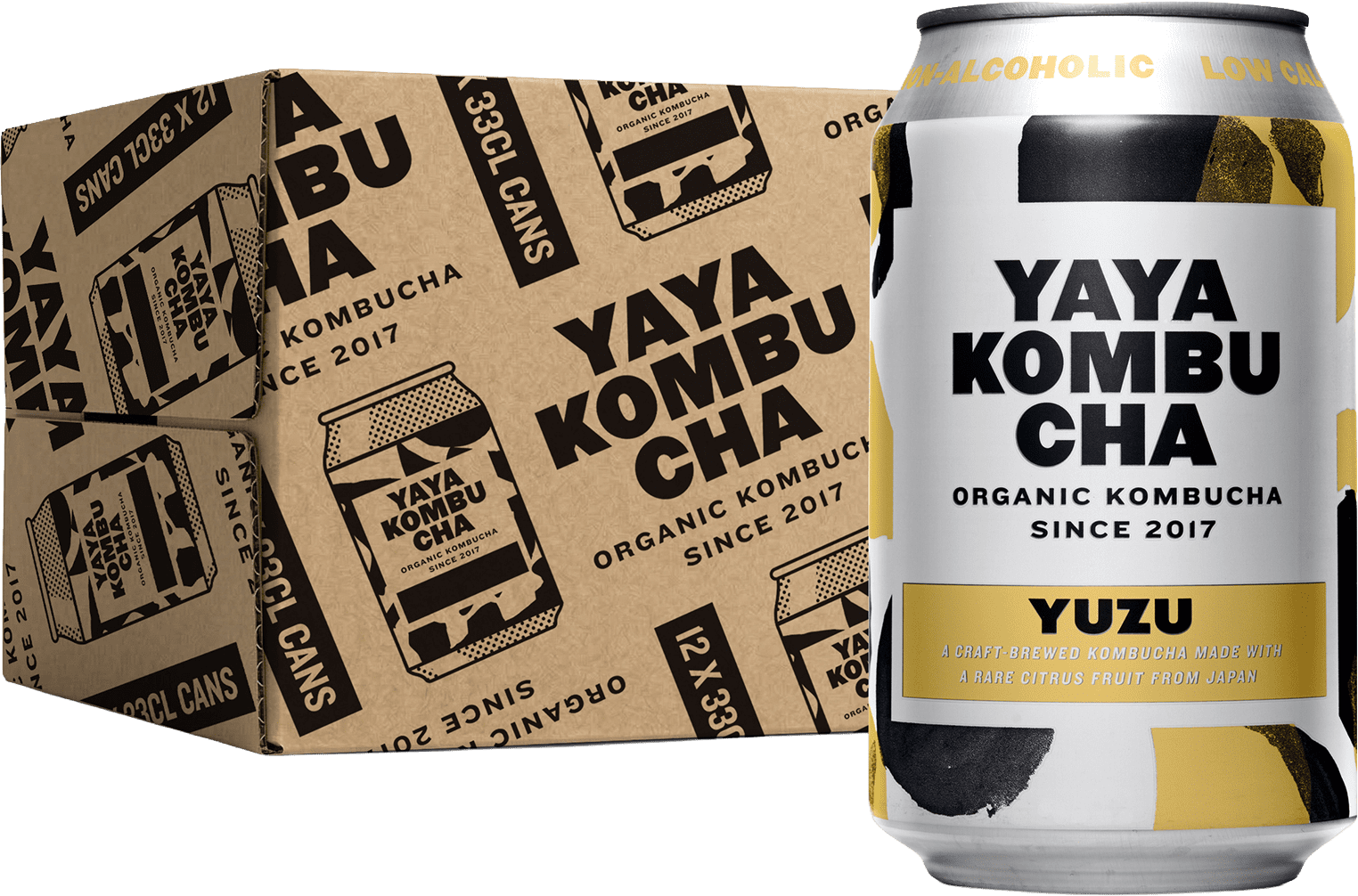Yaya Kombucha Yuzu (12 x 0.33 l)